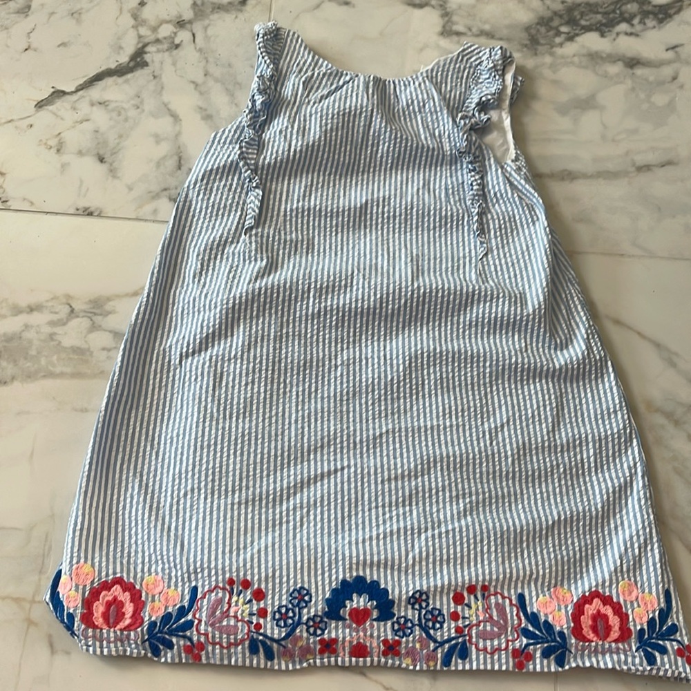 J crew lined blue dress